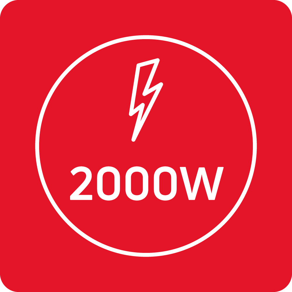 2000 W power