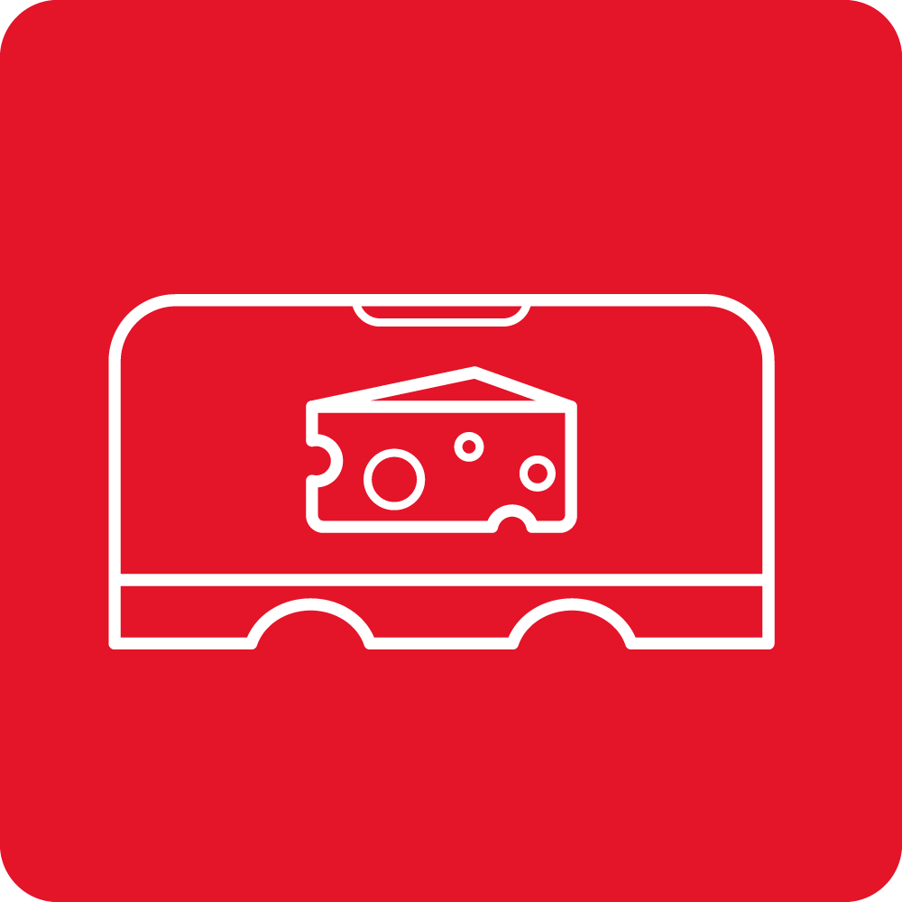 Wine and cheese board (with cover)